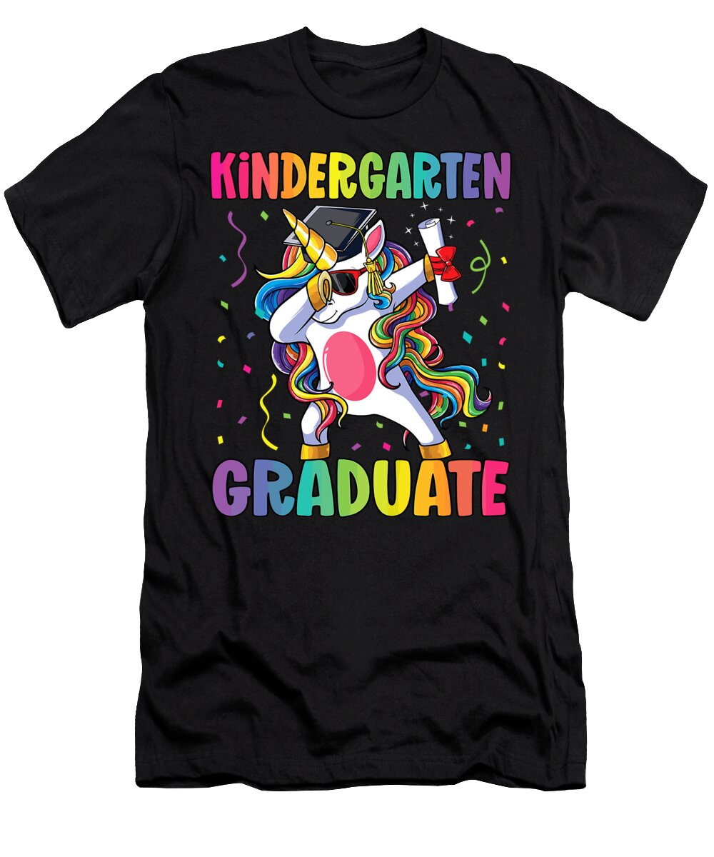Kindergarten Graduation Dab Dabbing Unicorn 1 T-Shirt