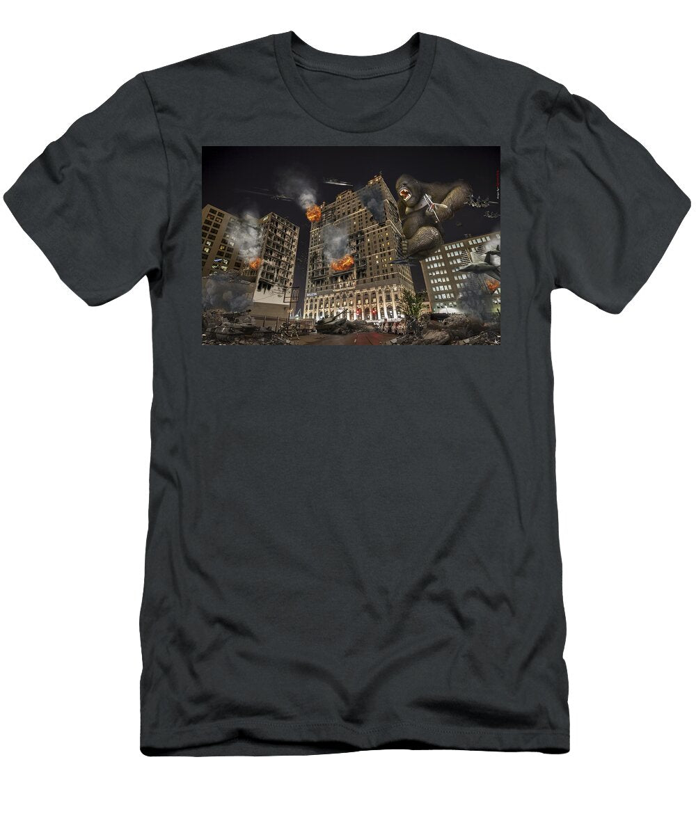 King Kong in Detroit Westin Hotel Nicholas Grunas T-Shirt