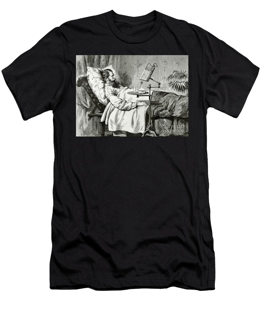 King of Prussia Frederick William Iv on His Deathbed in an Improvised Study Cabinet Unknown Artist T-Shirt