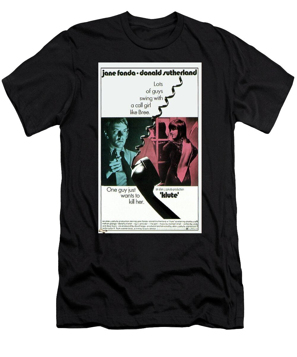 Klute 1971 Movie Poster Vintage Movie Posters T-Shirt