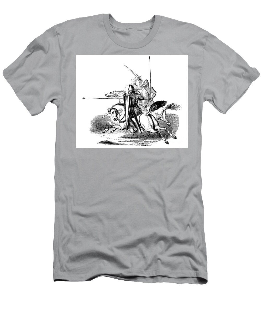 Knights and Men At Arms in the Reign of Louis Le Gros French School T-Shirt