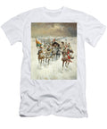 Kossakenzug in Winterlicher Landschaft Constantin Stoiloff T-Shirt