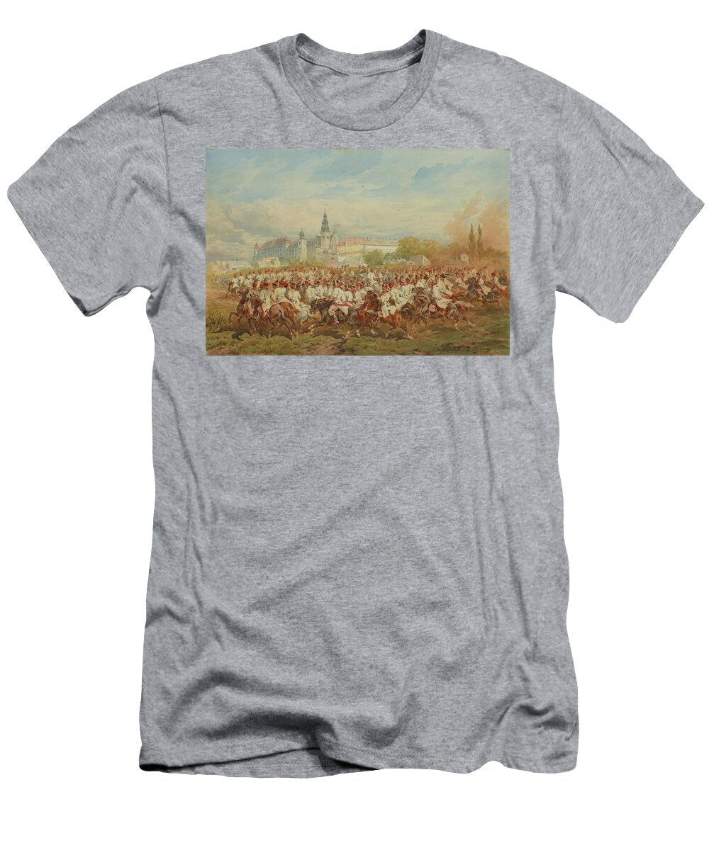 Krakow Cavalry Honour Escort Accompanying the Emperor Juliusz Kossak T-Shirt