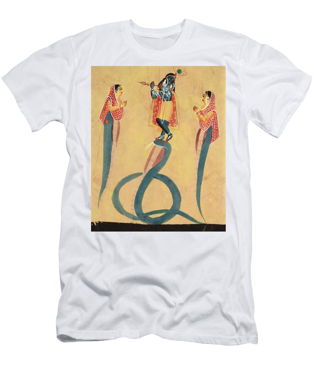 Krishna As Kali Worshipped By Radha 1800 Indian School T-Shirt