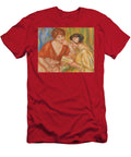 LA Lecture Deux Femmes Aux Corsages Rouge Et Rose Pierre Auguste Renoir T-Shirt