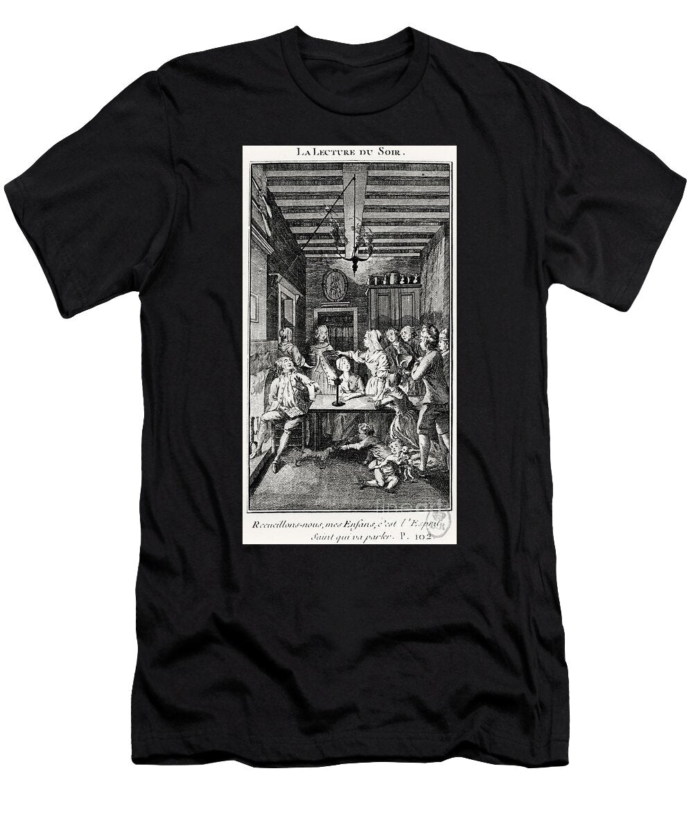 LA Lecture Du Soir Engraving French School T-Shirt