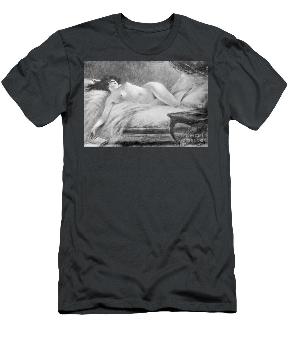 LA Lecture Interrompue By Albert Guillaume Z1 Historic Illustrations T-Shirt