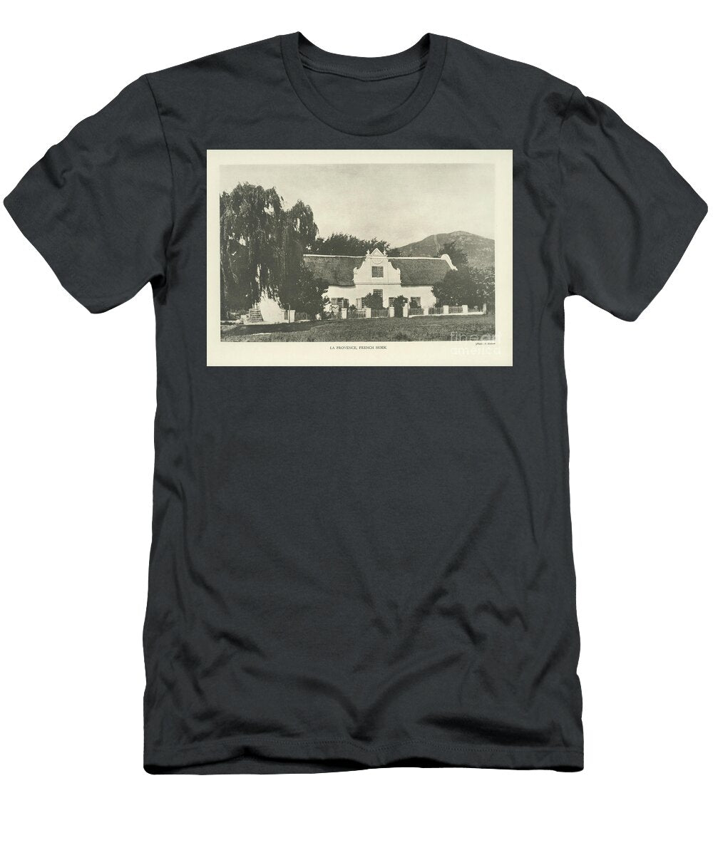 LA Provence French Hoek Plan and Facade F1 Historic Illustrations T-Shirt