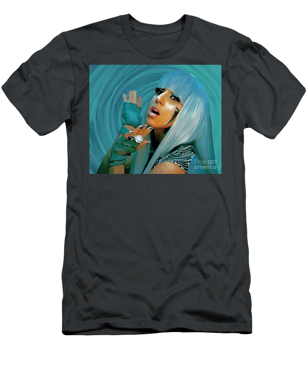 Lady Gaga Painting Gull G T-Shirt