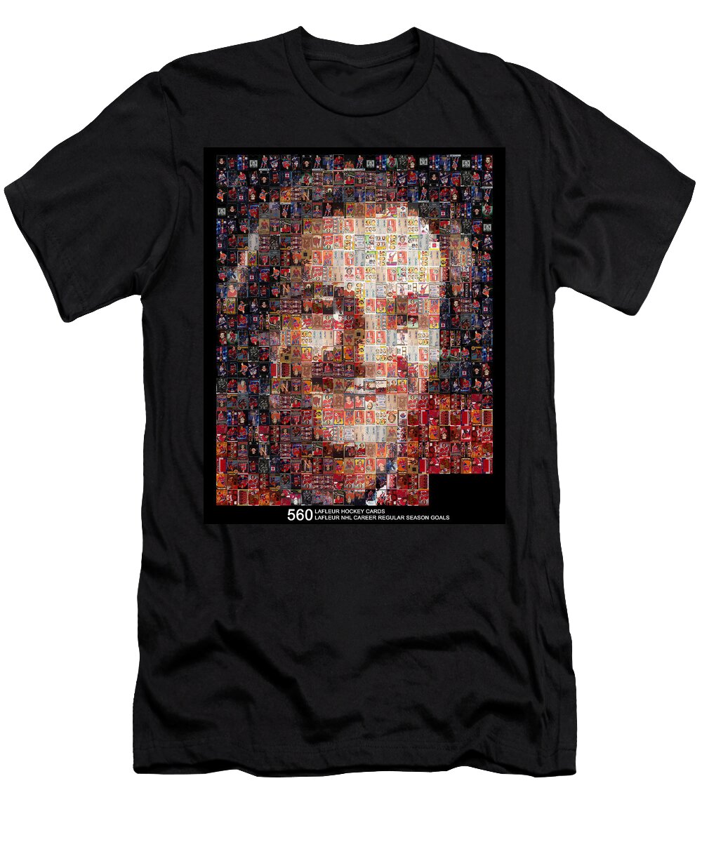 Lafleur 560 Goals Hockey Mosaics T-Shirt