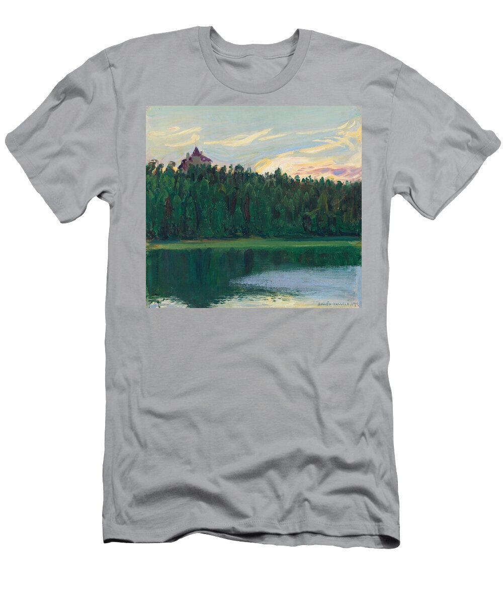 Lakeside Landscape Art Akseli Gallenkallela Finnish T-Shirt