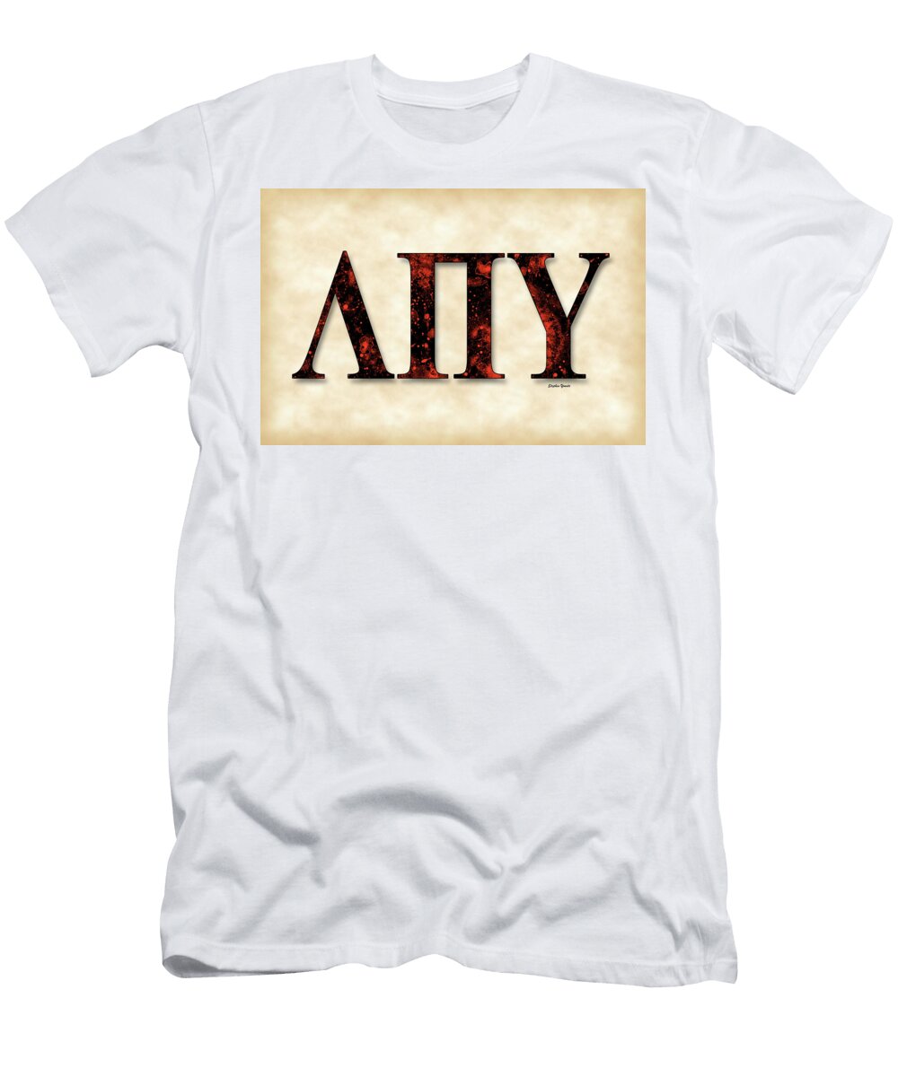 Lambda Pi Upsilon Parchment Stephen Younts T-Shirt
