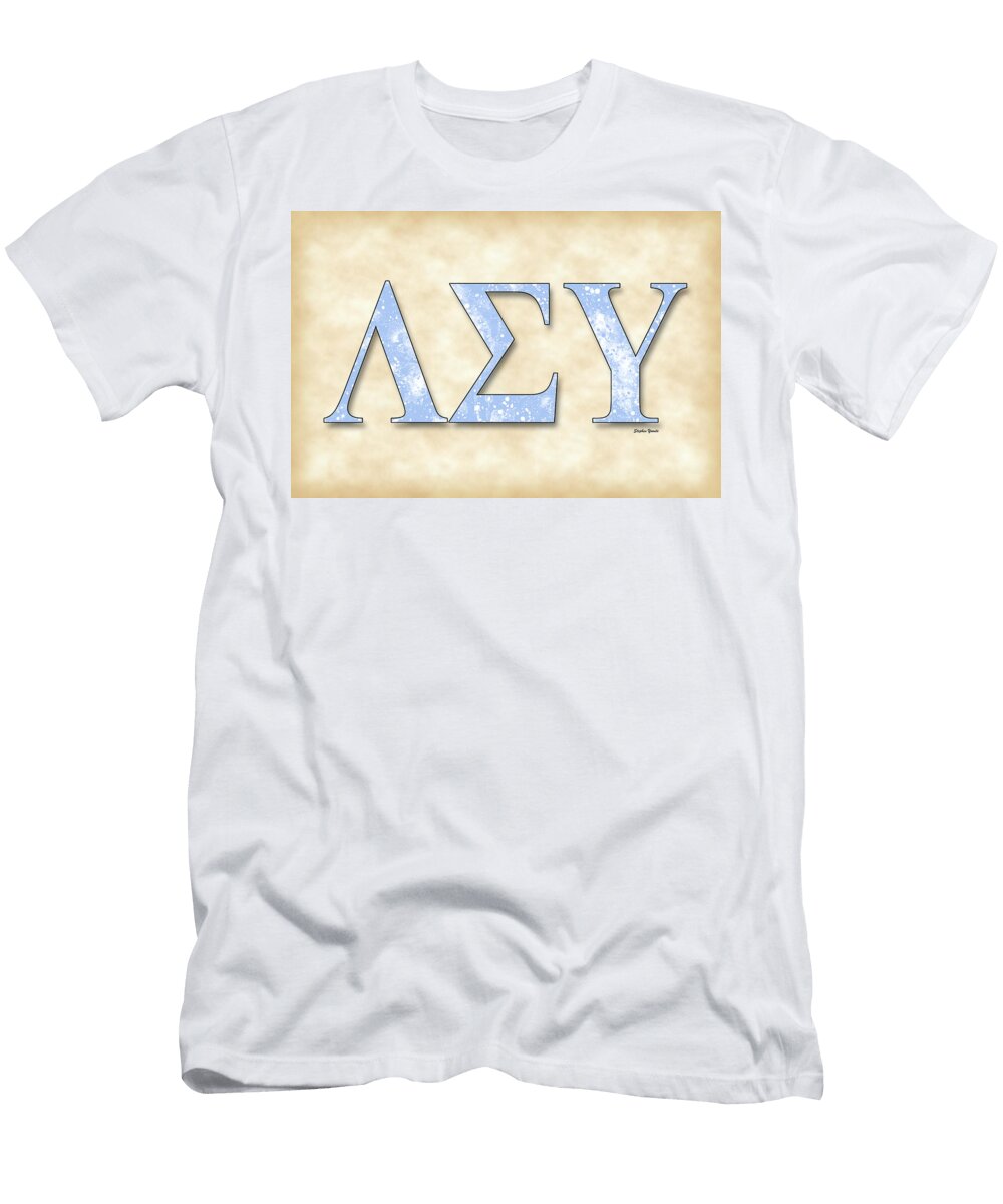Lambda Sigma Upsilon Parchment Stephen Younts T-Shirt