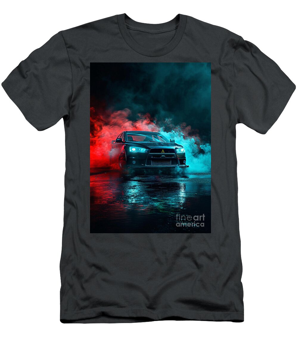 Lancer Evolution X Final Edition Pyre Mitsubishi Lancer Evolution X Final Edition in Smoke Clark Leffler T-Shirt