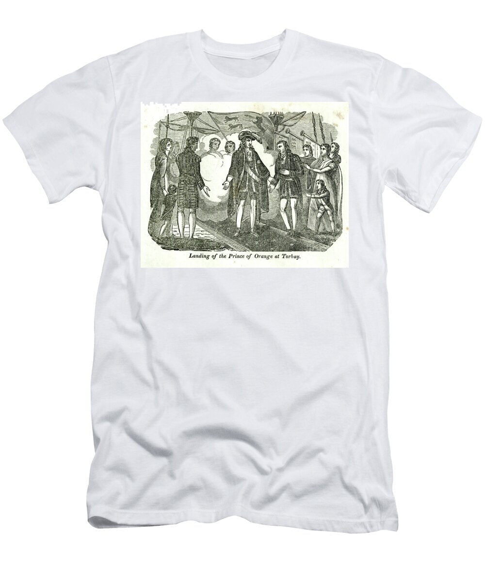 Landing of the Prince of Orange At Torbay J1 Historic Illustrations T-Shirt