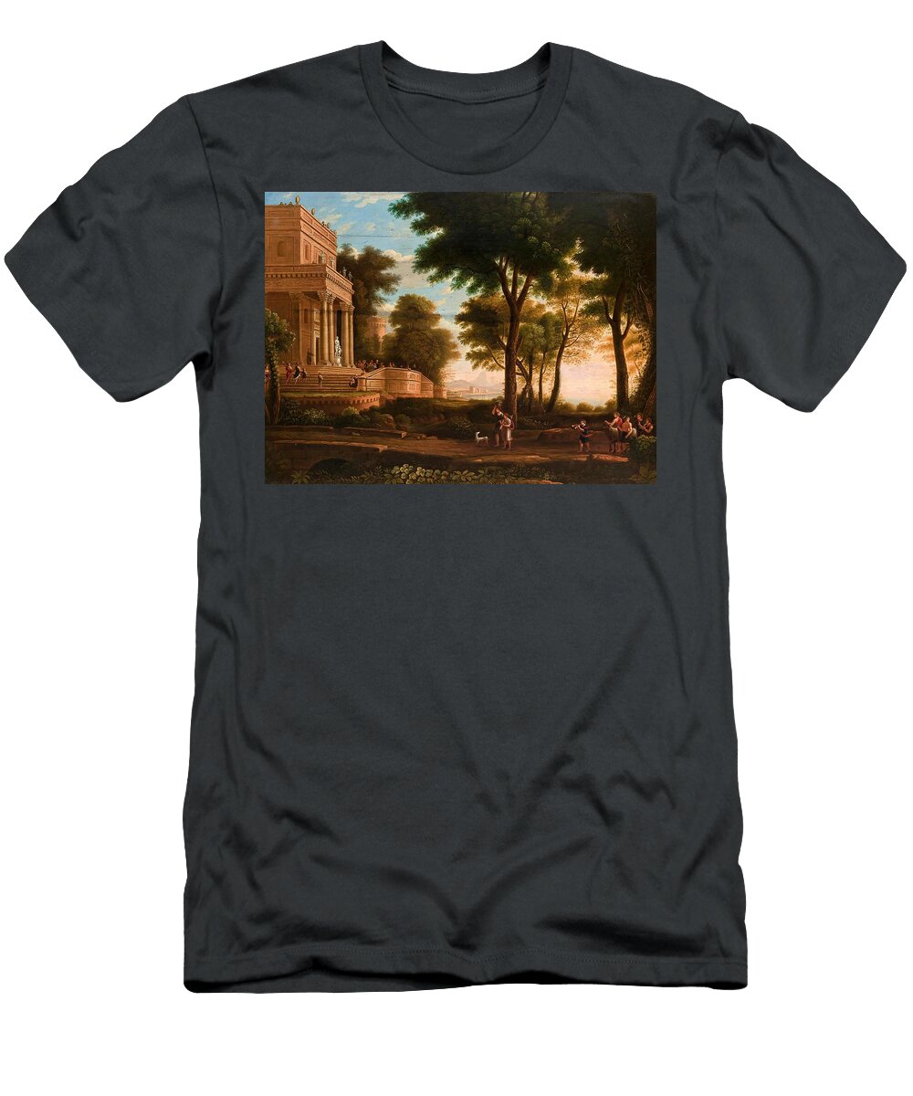 Landscape with a Classical Structure Jan Wolanski Polish Th Century T-Shirt