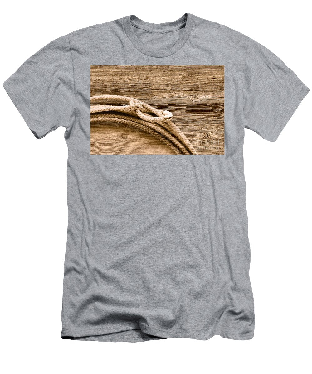 Lariat on Wood Sepia Olivier Le Queinec T-Shirt