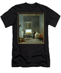 Lartiste Dans Sa Chambre a LA Villa Medicis 1817 Oil on Canvas Jules Coignet T-Shirt