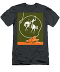 Lasso and Cowboy Riding a Horse Csa Images T-Shirt
