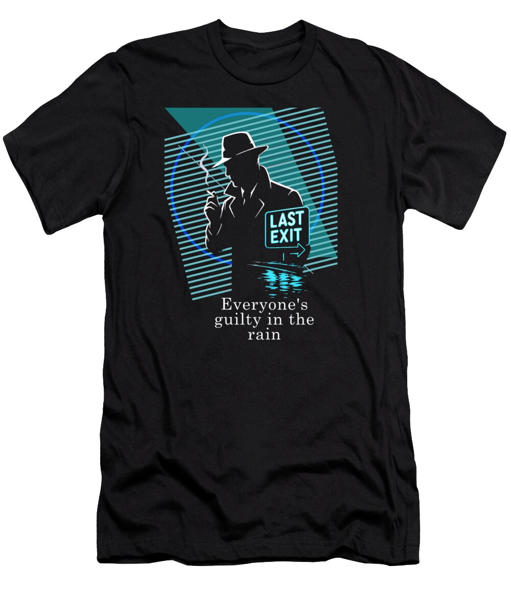 Last Exit Noir Everyone Guilty in the Rain Cristina Victoria T-Shirt