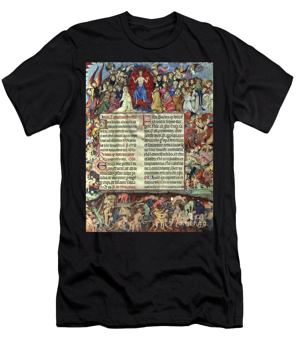 Last Judgment Missal of St Eulalia 1st Folio 1403 Rafael Destorrents T-Shirt