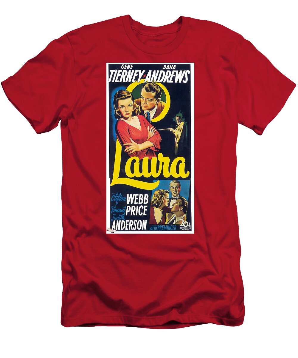 Laura 1944 Movie Poster Vintage Movie Posters T-Shirt