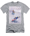 Laurie Held Amy Up By Her Arm and Hockey Stick From Little Women Published By Associated Newspapers Limited C1940 Percy Tarrant T-Shirt