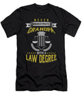 Lawyer Attorney Barrister Advocate Never Underestimate a Grandpa with a Law Degree Gift Thomas Larch T-Shirt
