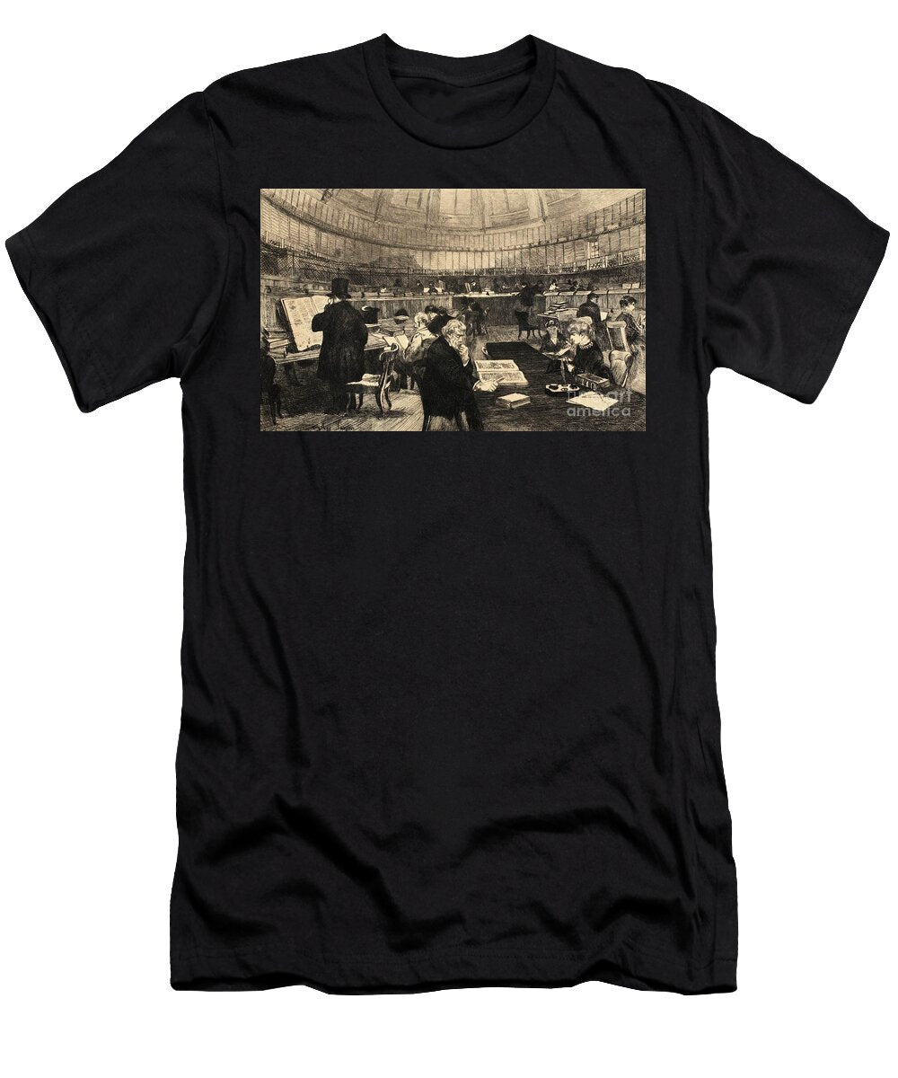 Le British Museum Illustration From LA Rue a Londres By G Charpentier Et Cie 1884 Auguste Andre Lancon T-Shirt