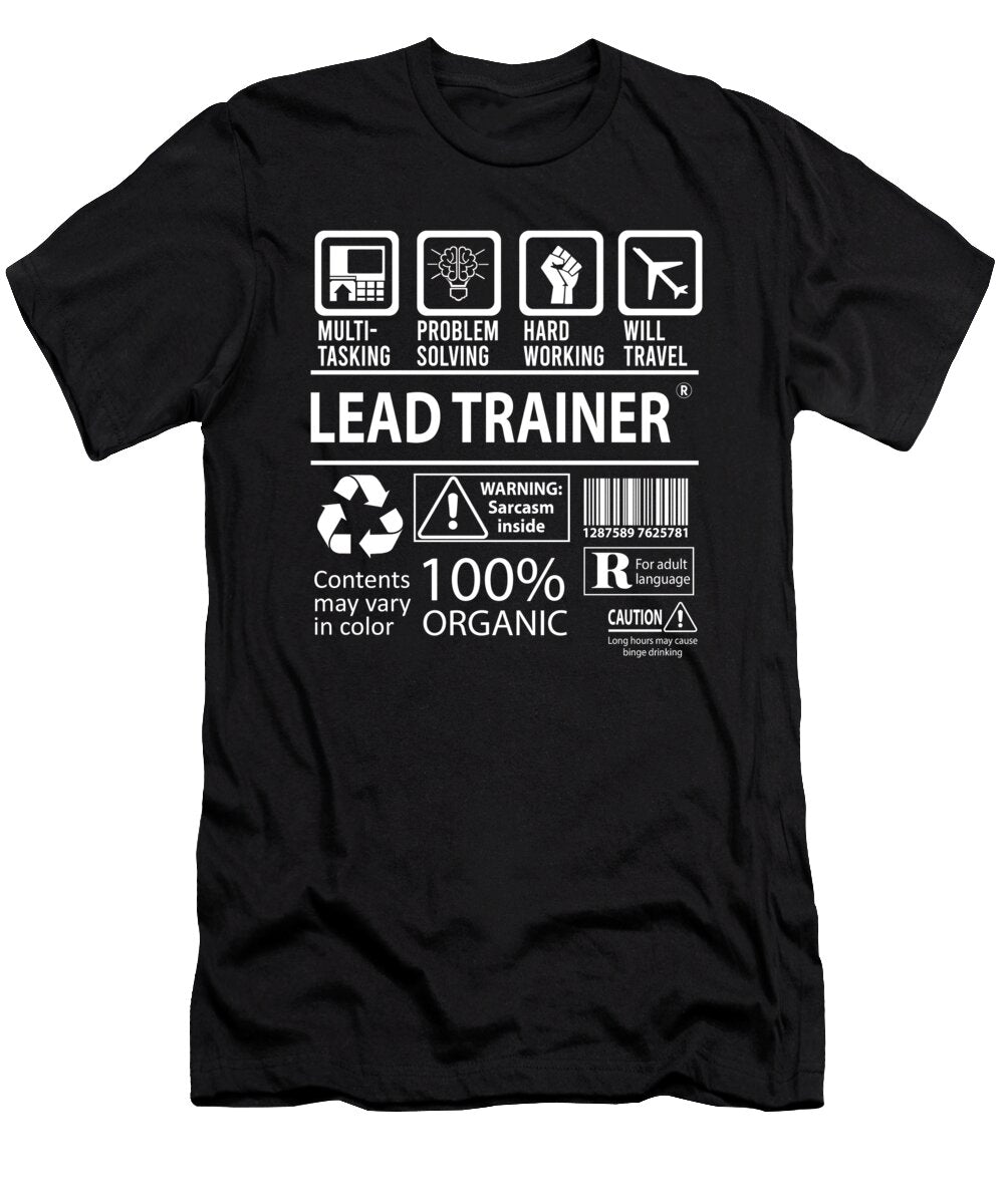 Lead Trainer Multitasking Job Title Gift Item Shi Hu Kang T-Shirt