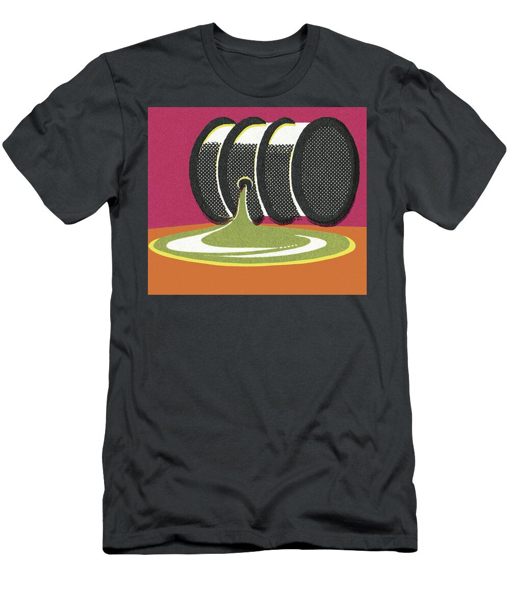 Leaking Oil Barrel Csa Images T-Shirt