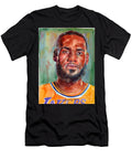 Lebron James Portrait Lee Sinesby T-Shirt