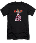 Leg Day Basset Hound Weight Lifting Squat Gym Joe Charles T-Shirt