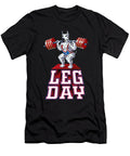 Leg Day Great Dane Weight Lifting Squat Gym Wowshirt T-Shirt