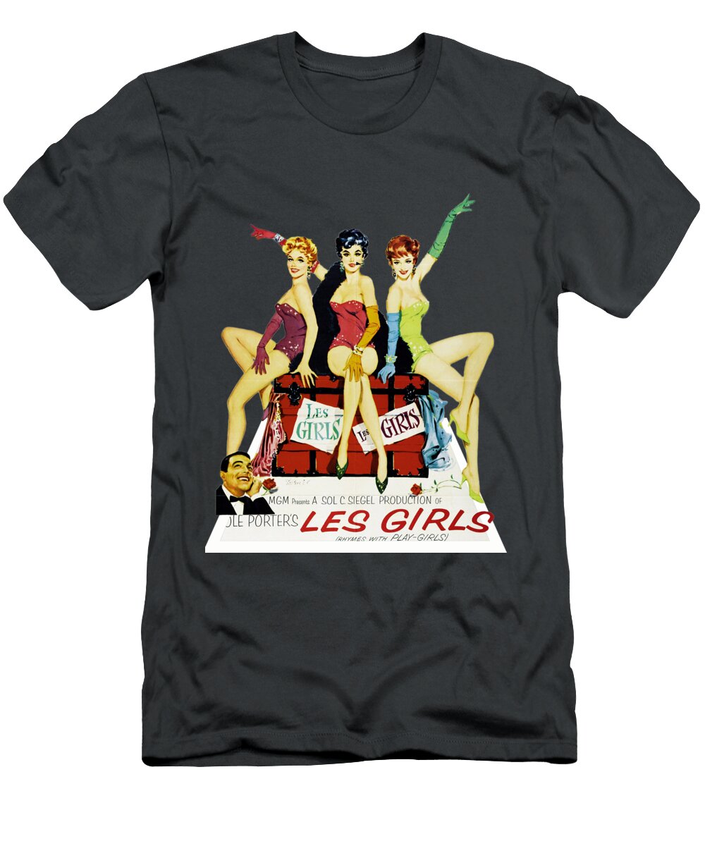 Les Girls 1957 3d Movie Poster Stars on Art T-Shirt