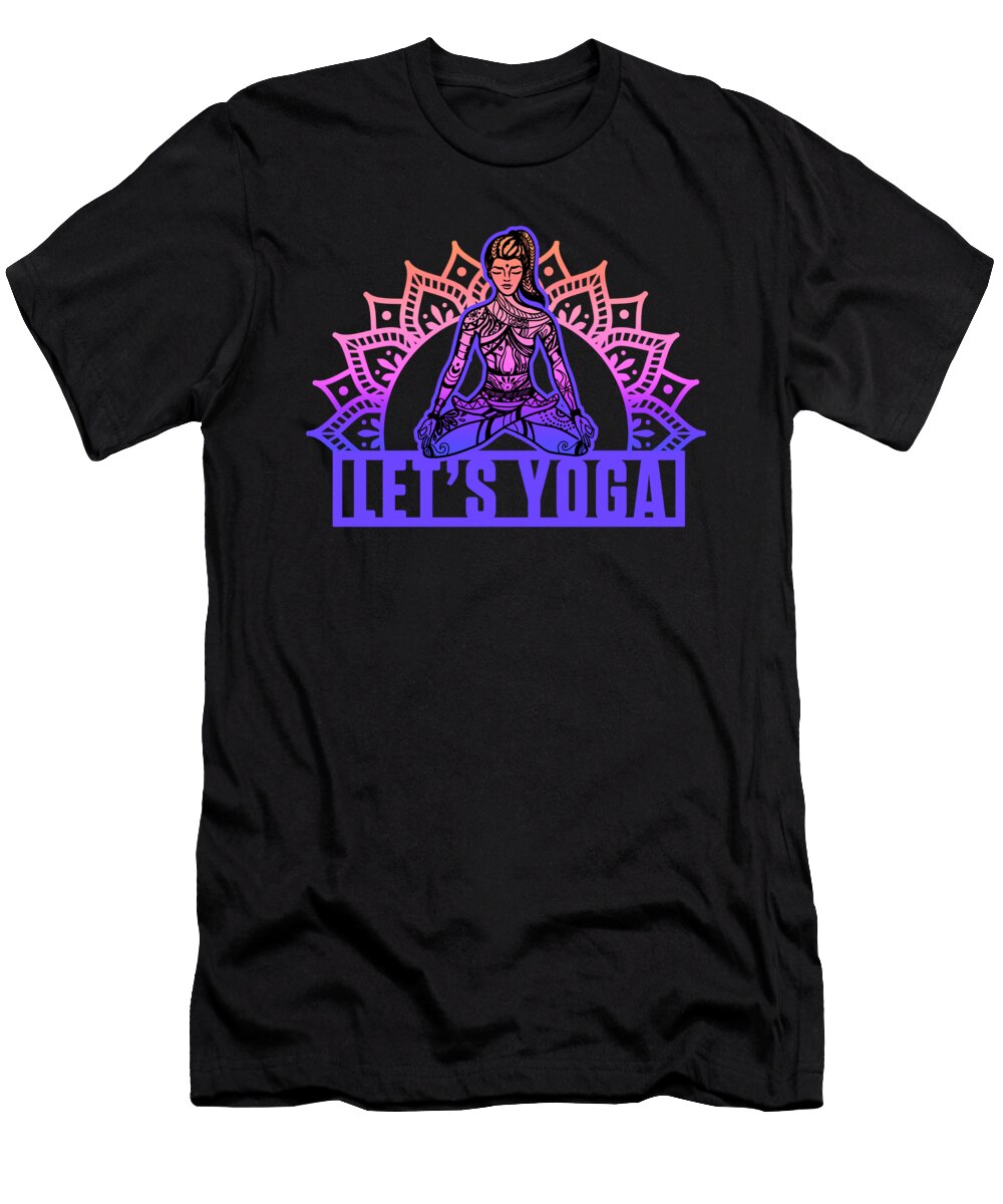 Lets Yoga Buddha Buddhism Meditation Zen Gift Thomas Larch T-Shirt