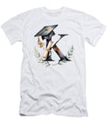 Letter K with Graduation Cap Joanna Redesiuk T-Shirt