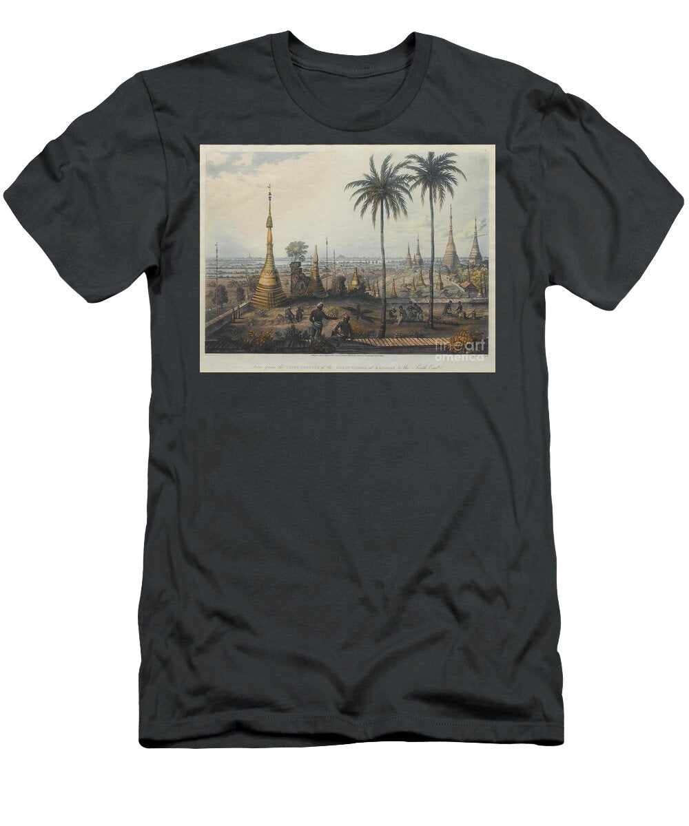 Lieutenant Joseph Moore a Set of Nine Views of Rangoon Artistic Rifki T-Shirt