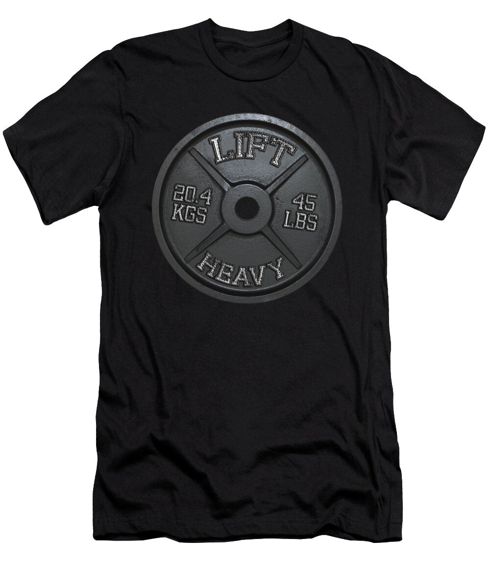 Lift Heavy Barbell Plate Matthew Chan T-Shirt