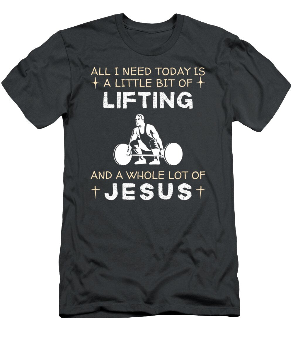 Lifting Jesus Funny Hilarious Gym Awesome Store T-Shirt