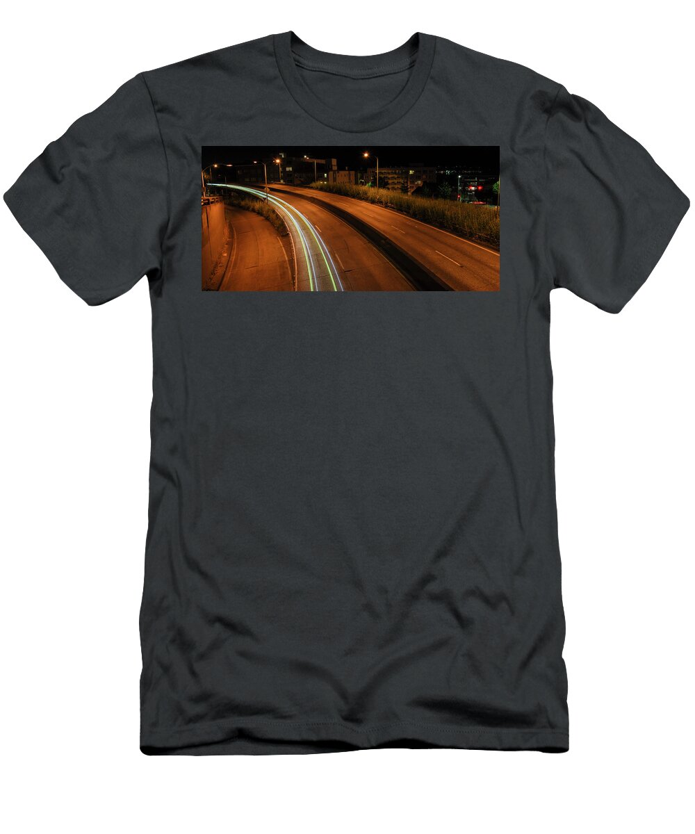 Light Trail 4 Matthew Santos Viola T-Shirt