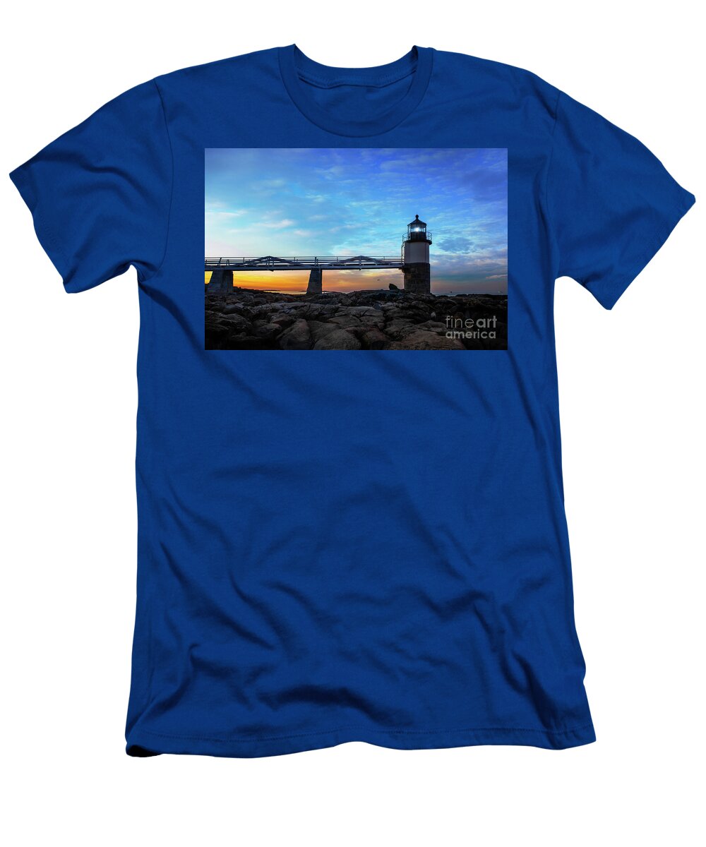 Lighthouse At Marshall Point Maine Diane Diederich T-Shirt