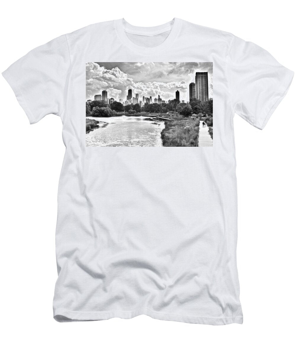 Lincoln Park Black and White Frozen in Time Fine Art Photography T-Shirt