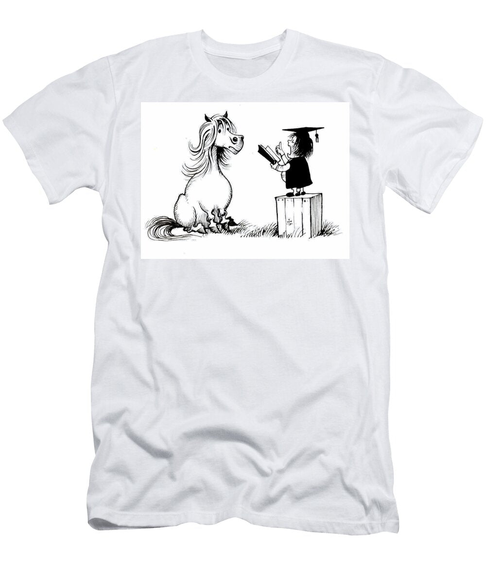 Little Girl Educating Her Horse Norman Thelwell T-Shirt