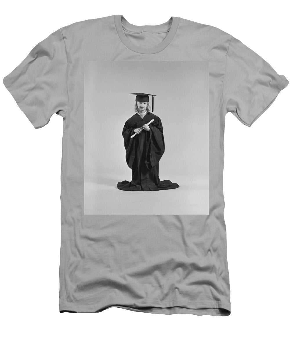 Little Girl in Graduation Outfit H Armstrong Robertsclassicstock T-Shirt