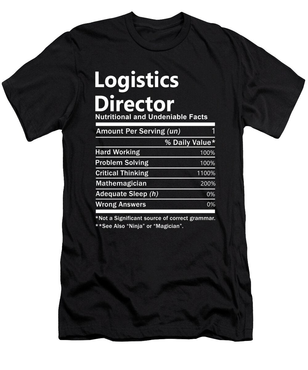Logistics Director Nutrition Factors Gift Item Shi Hu Kang T-Shirt