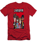 London Legends Stylized Beatles in Bold Colors and Pop Art Fashion Olfactoart Studio T-Shirt