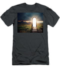 Lonely Figure in Cloudy Tunnel Concept of Entrance to the After Turgay Koca T-Shirt