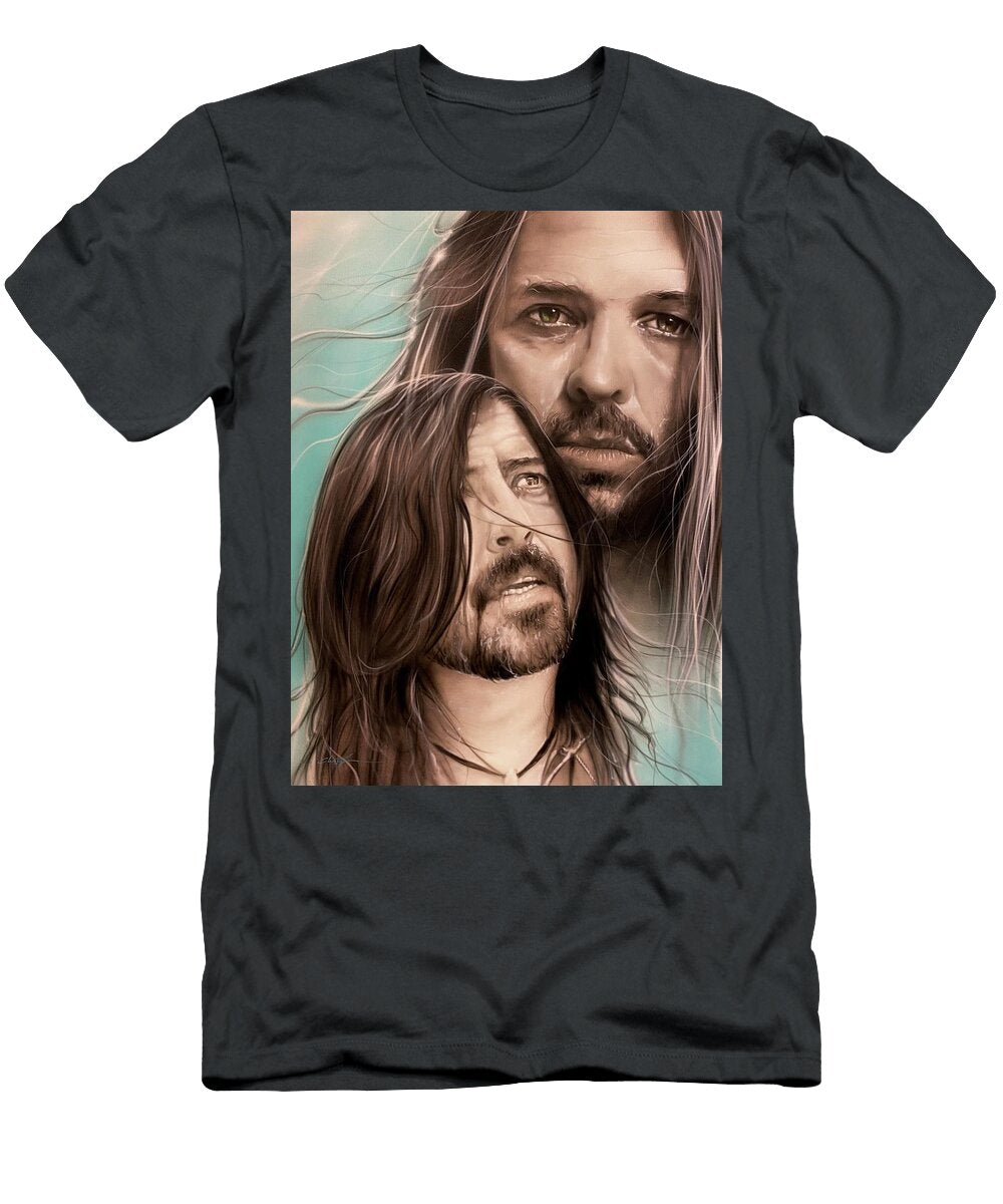 Lookin to the Sky to Save Me Original Painting of Dave Grohl Christian Chapman Art T-Shirt