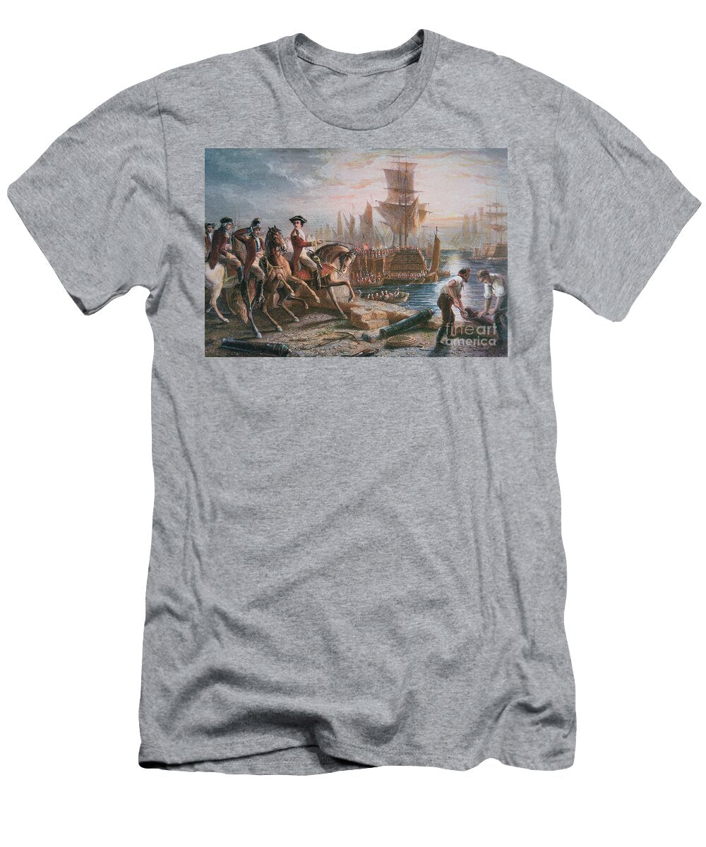 Lord Howe Organizes the British Evacuation of Boston in March 1776 English School T-Shirt